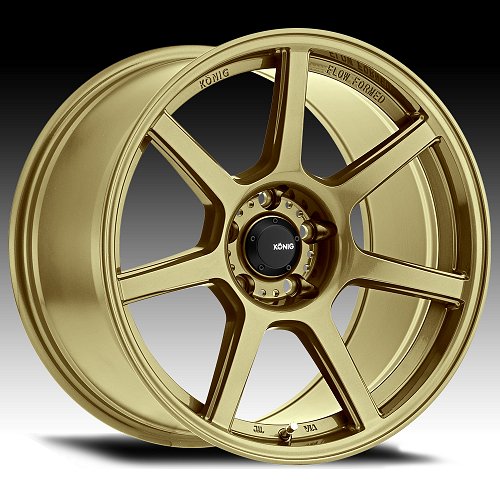 Konig Ultraform UF Gold Custom Wheels Rims 1
