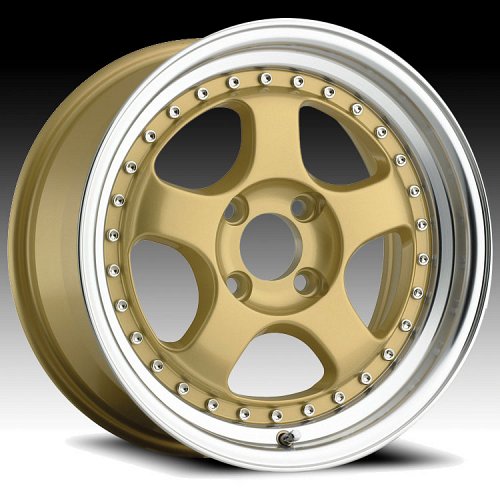 Konig Candy 22MG CA Gold w/ Machined Lip Custom Rims Wheels 1