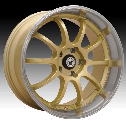 Konig Lightning 26G LI Gold w/ Machined Lip Custom Rims Wheels 1