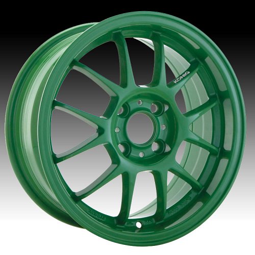 Konig Daylite 58GR DY Green Custom Rims Wheels 1