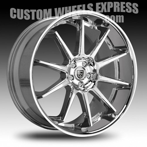 Lexani R-Ten / R10 Chrome Custom Wheels Rims 1