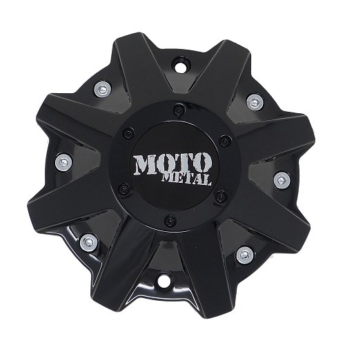 MO479L214GBO / Moto Metal Gloss Black Bolt-On Center Cap 1