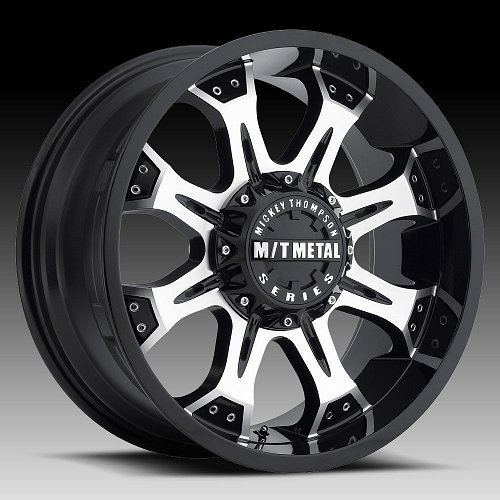 Mickey Thompson Metal Series MM164M Machined Black Custom Wheels Rims 1