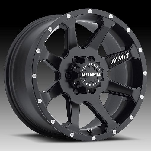Mickey Thompson Metal Series MM366 Matte Black Custom Wheels Rims 1