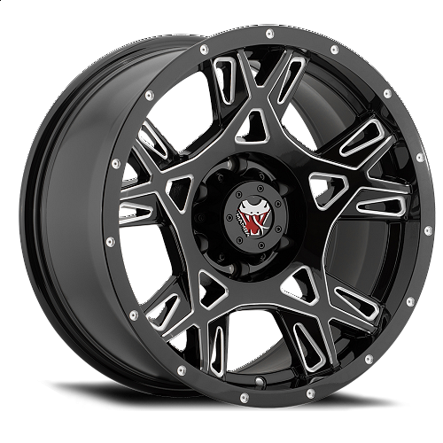 Mamba M24 Gloss Black Milled Custom Wheels Rims 1