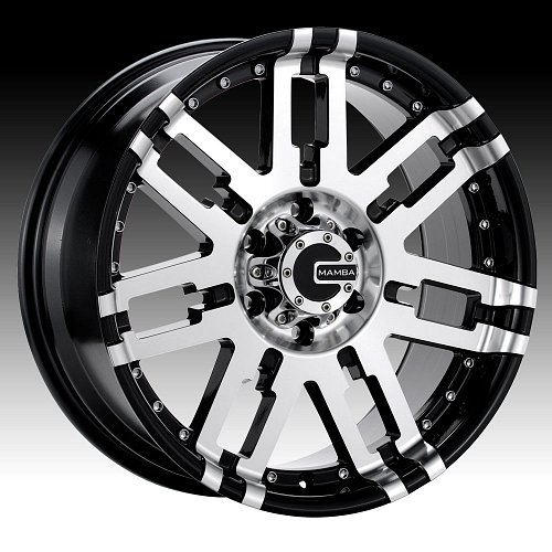 Mamba M2X Gloss Black Machined Custom Wheels Rims 1