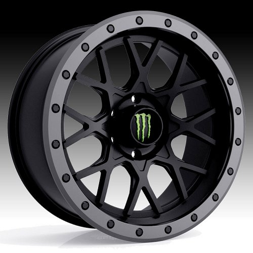 Monster Energy Edition 649BA Black Anthracite Custom Wheels Rims 1