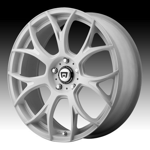 Motegi Racing MR126 Matte White Milled Accents Custom Rims Wheels 1