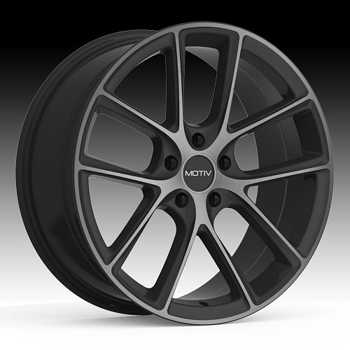 Motiv 420MBDT Murano Machined Black Dark Tint Custom Wheels Rims 1