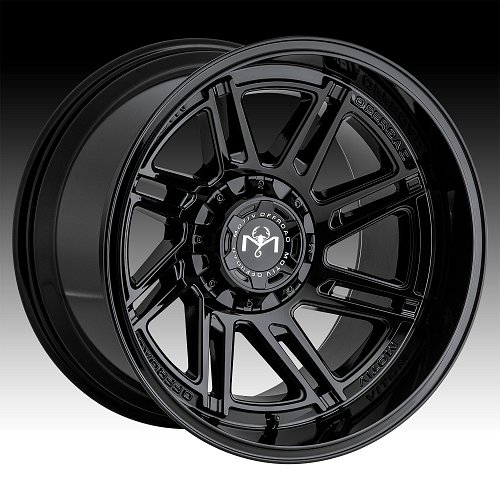 Motiv Offroad 425B Millenium Gloss Black Custom Wheels Rims 1