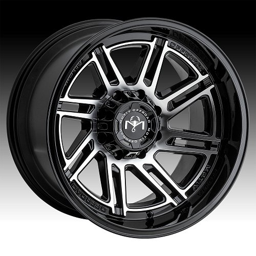 Motiv Offroad 425MB Millenium Machined Gloss Black Custom Wheels Rims 1