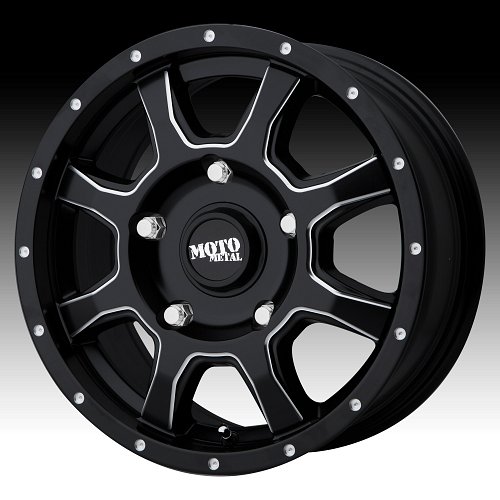 Moto Metal MO970 Satin Black Milled Custom Wheels Rims 2