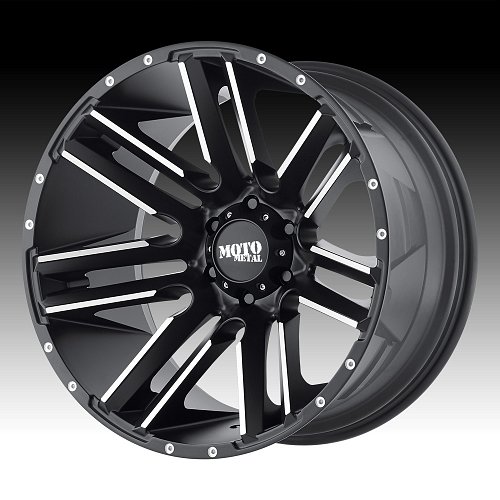 Moto Metal MO978 Razor Black Machined Custom Wheels Rims 1