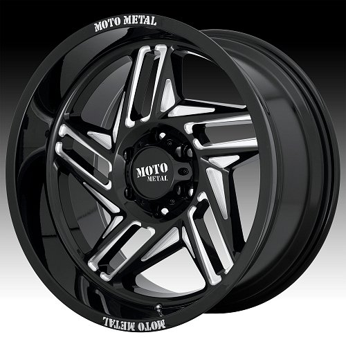 Moto Metal MO996 Ripsaw Gloss Black Milled Custom Wheels Rims 1