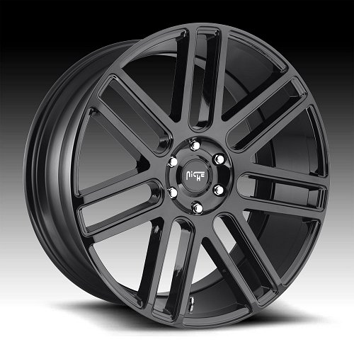 Niche Elan M097 Gloss Black Custom Wheels Rims 1
