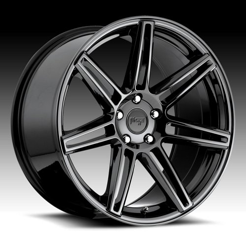 Niche M141 Lucerne Virtual Black PVD Chrome Custom Wheels Rims 1