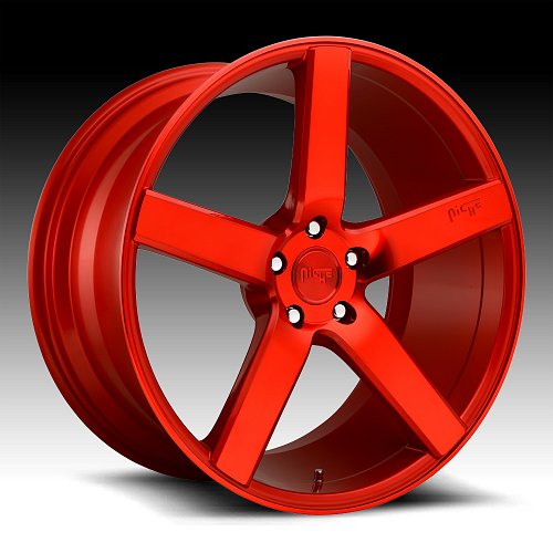 Niche Milan M187 Candy Red Custom Wheels Rims 1