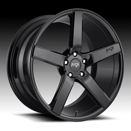 Niche Milan M188 Gloss Black Custom Wheels Rims 1