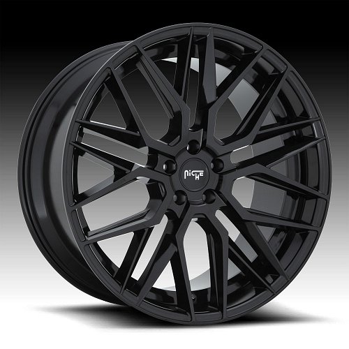Niche Gamma M224 Gloss Black Custom Wheels Rims 1