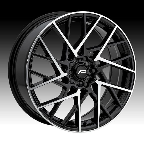 Pacer 793MB Sequence Machined Black Custom Wheels Rims 1