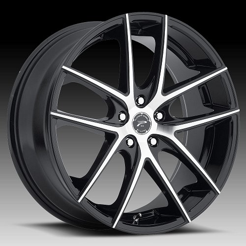 Platinum 412 Opulent Gloss Black Machined Custom Wheels Rims 1
