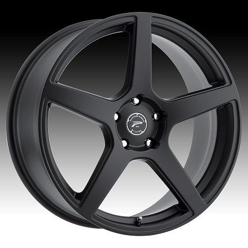 Platinum 432 Elite Satin Black Custom Wheels Rims 1
