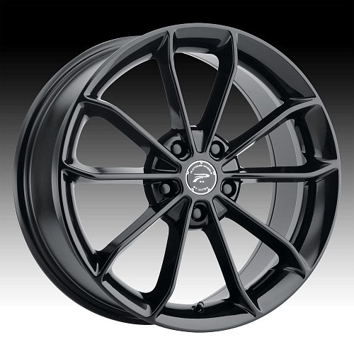 Platinum 457 Revelation Gloss Black Custom Wheels Rims 1