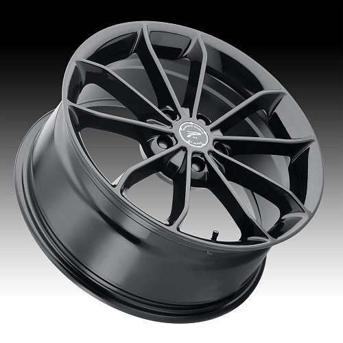 Platinum 457 Revelation Gloss Black Custom Wheels Rims 2