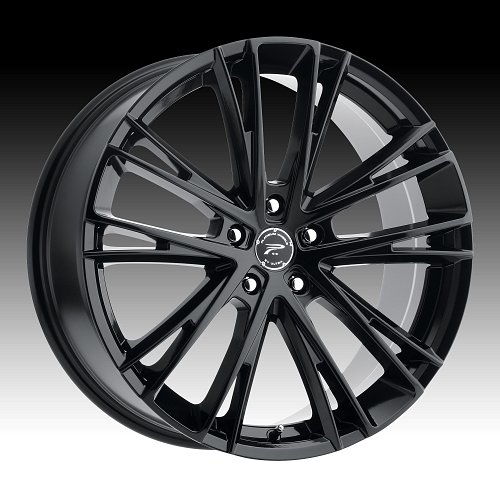 Platinum 458BK Prophecy Gloss Black Custom Wheels Rims 1