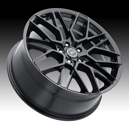 Platinum 459BK Retribution Gloss Black Custom Wheels Rims 2