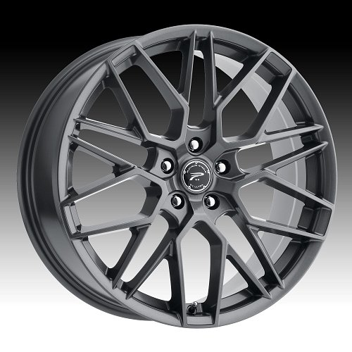 Platinum 459GN Retribution Gloss Gunmetal Custom Wheels Rims 1