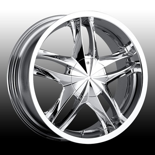 Platinum 255 / 256 Twin Twist Chrome Custom Rims Wheels 1