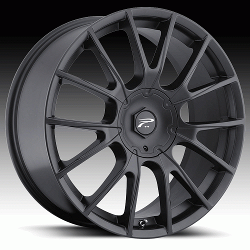 Platinum 401 Marathon Semi Gloss Black Custom Rims Wheels 1
