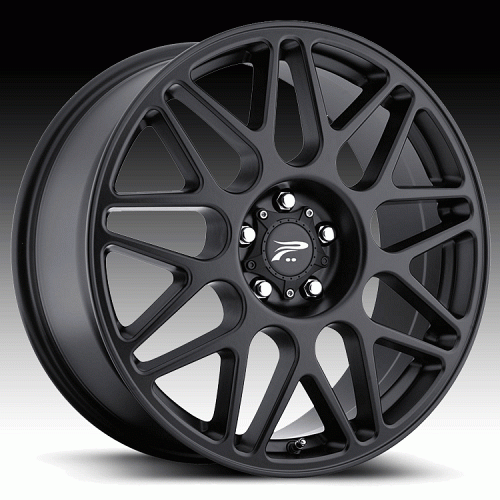 Platinum 404 Arctic Semi Gloss Black Custom Rims Wheels 1