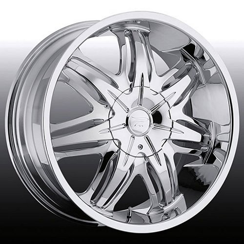 Platinum 413 / 414 Cloak Chrome Custom Rims Wheels 1