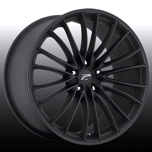 Platinum 417 Monarch Matte Black Custom Rims Wheels 1