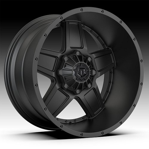 TIS 543B Satin Black Custom Wheels Rims 1