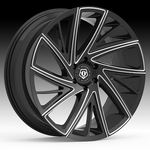 TIS 546BM Black Milled Custom Wheels Rims 1