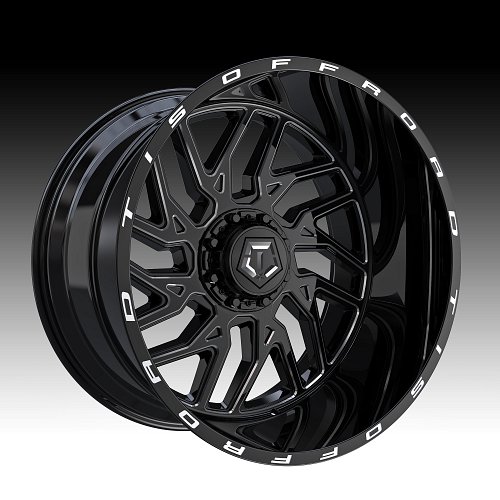 TIS Wheels 544BM Gloss Black Milled Custom Wheels Rims 1