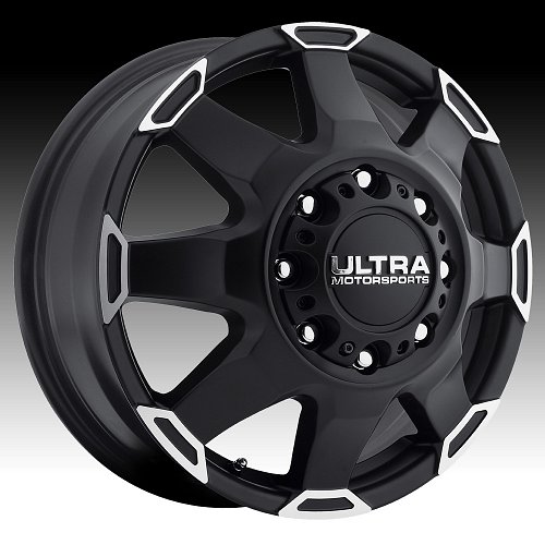 Ultra 025 Phantom Dually Satin Black Machined Custom Wheels Rims 1
