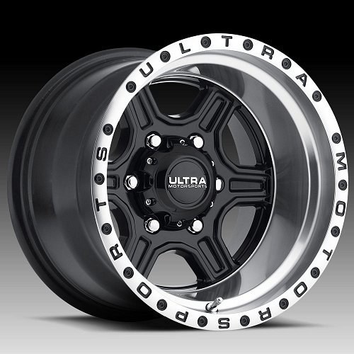 Ultra 176 Vegabond Gloss Black Machined Custom Wheels Rims 2