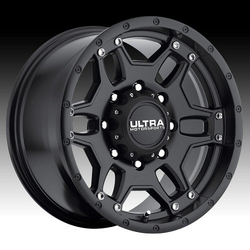 Ultra 178SB Mongoose Satin Black Custom Wheels Rims 1