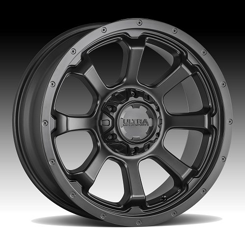 Ultra 219SB Nemesis Satin Black Custom Wheels Rims 2