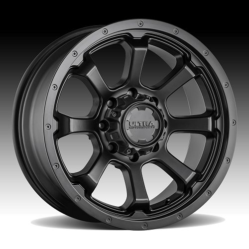 Ultra 219SB Nemesis Satin Black Custom Wheels Rims 1