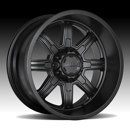 Ultra 229SB Menace Satin Black Custom Wheels Rims 2