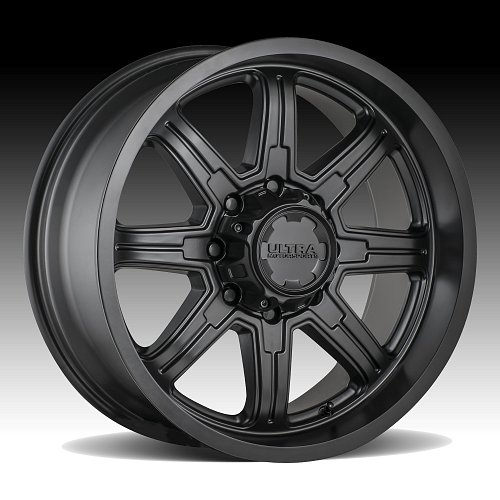 Ultra 229SB Menace Satin Black Custom Wheels Rims 1