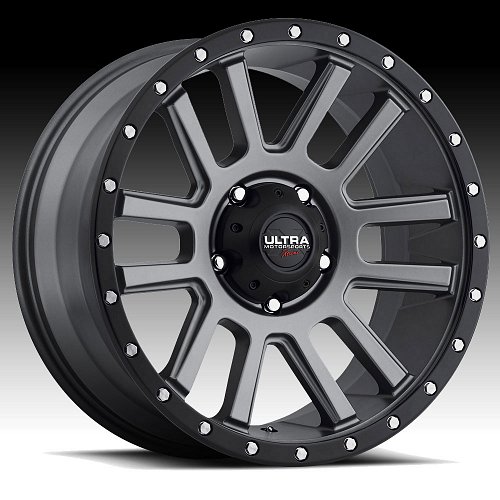 Ultra X107 Xtreme Satin Graphite Custom Wheels 1