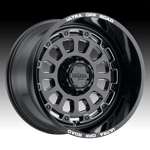 Ultra X111 Gloss Black Milled Custom Wheels Rims 1