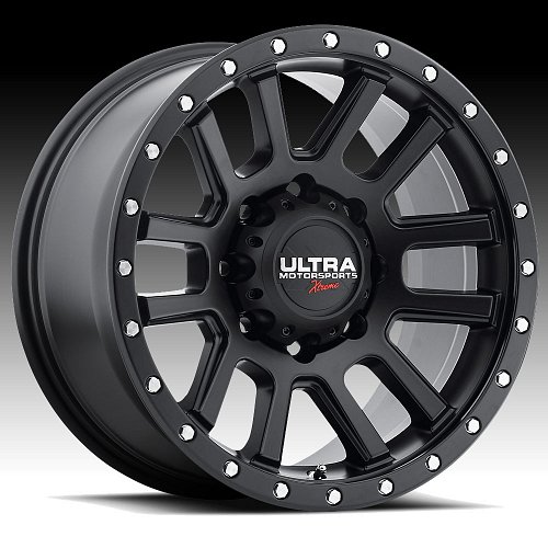 Ultra X107 Xtreme Satin Black Custom Wheels 1