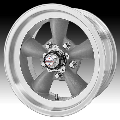 American Racing Torq Thrust&reg; VN105D 105 Gray Machined Lip Custom Rims Wheels 1